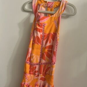 Able the Label ATL Anthropologie Maxi dress XS pink orange
